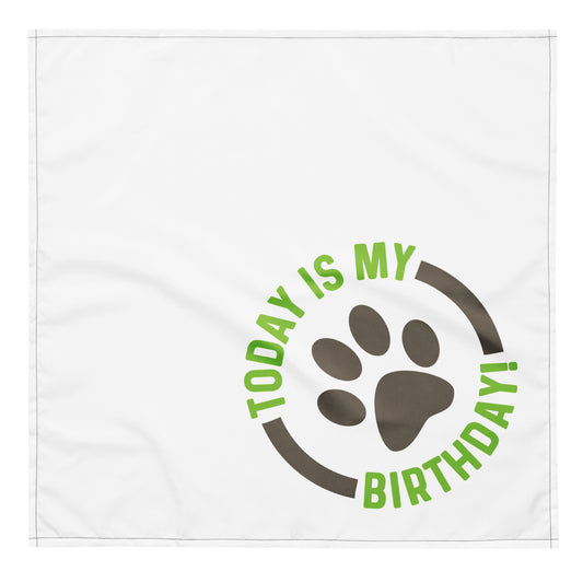 Today is My Birthday Dog Bandana