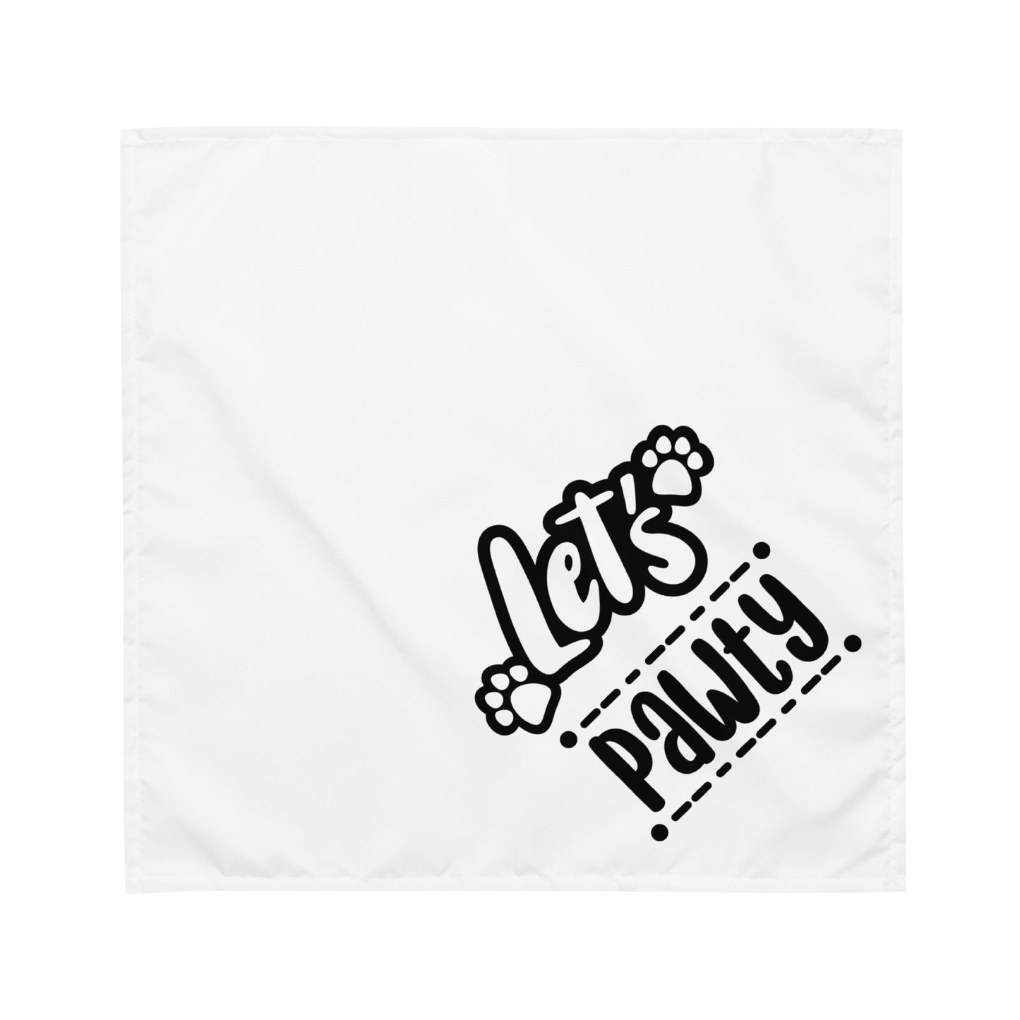 Let's Pawty Funny Dog Bandana