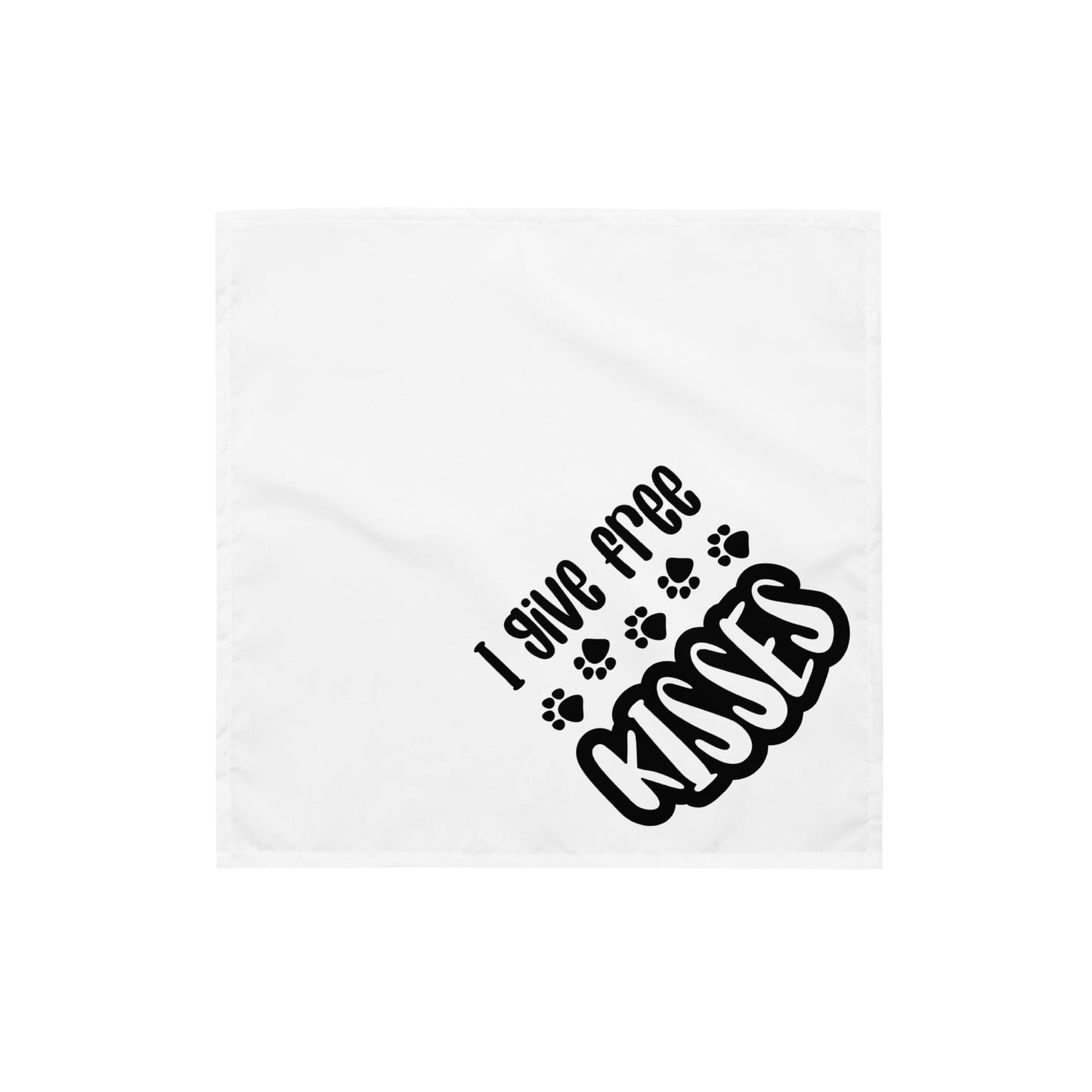 I Give Free Kisses Dog Bandana