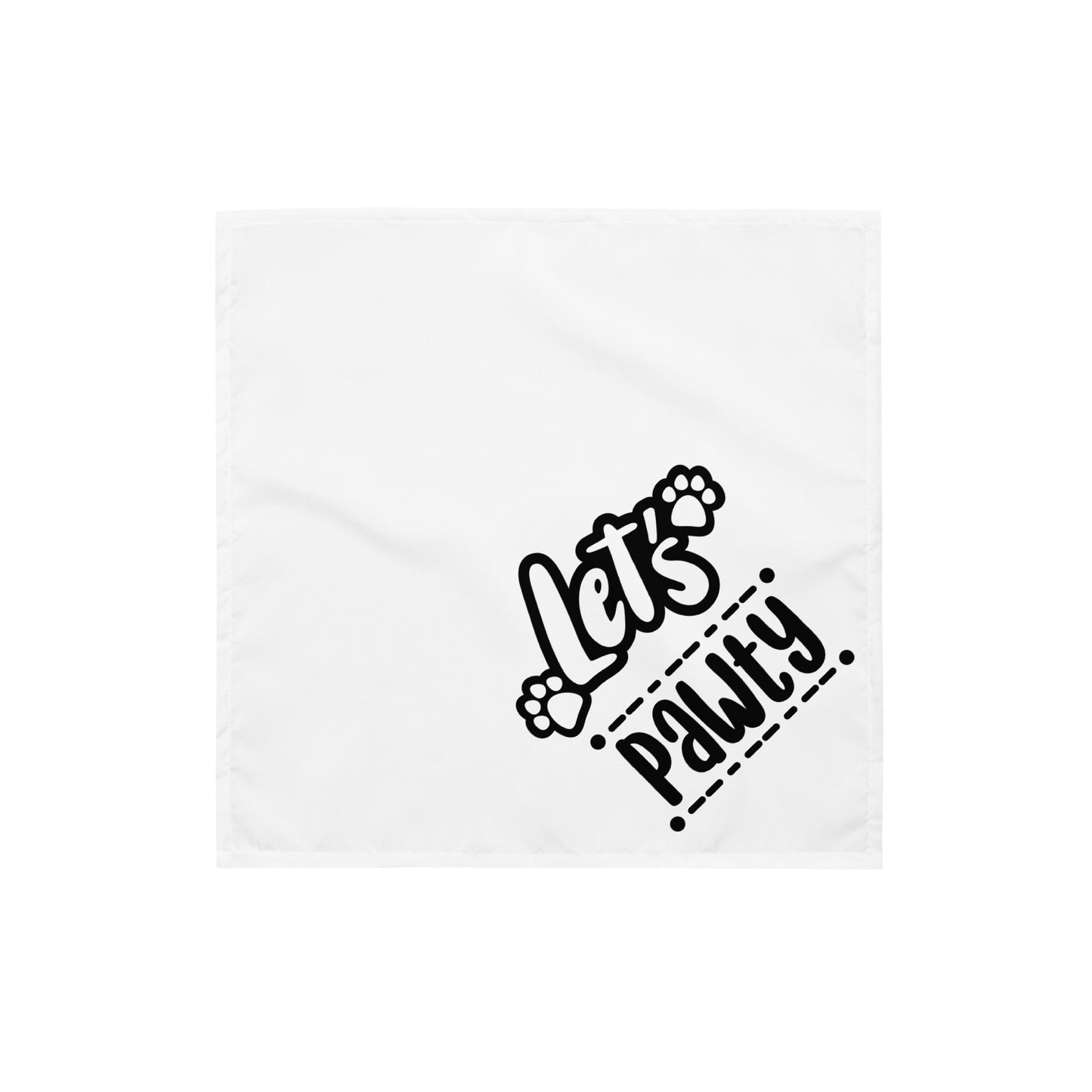 Let's Pawty Funny Dog Bandana