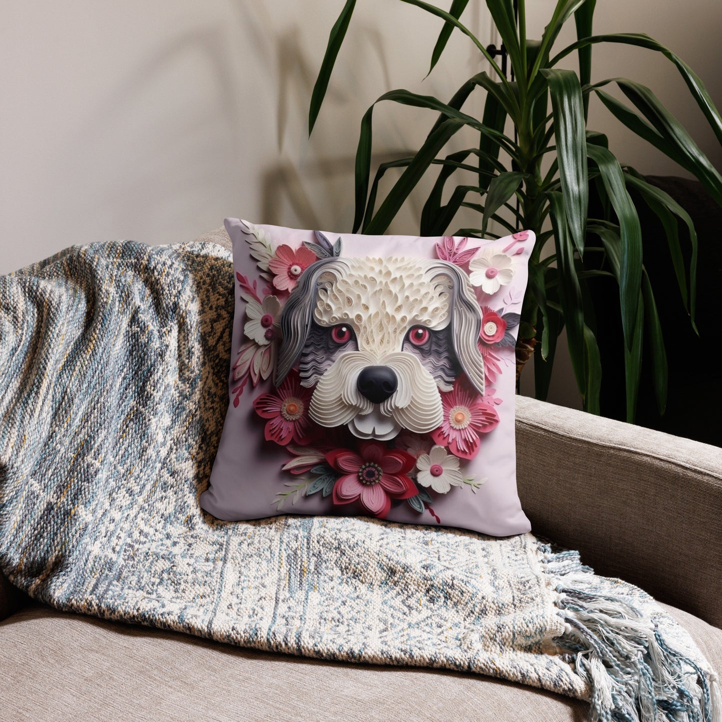 Yorkie Dog Lovers Basic Throw Pillow
