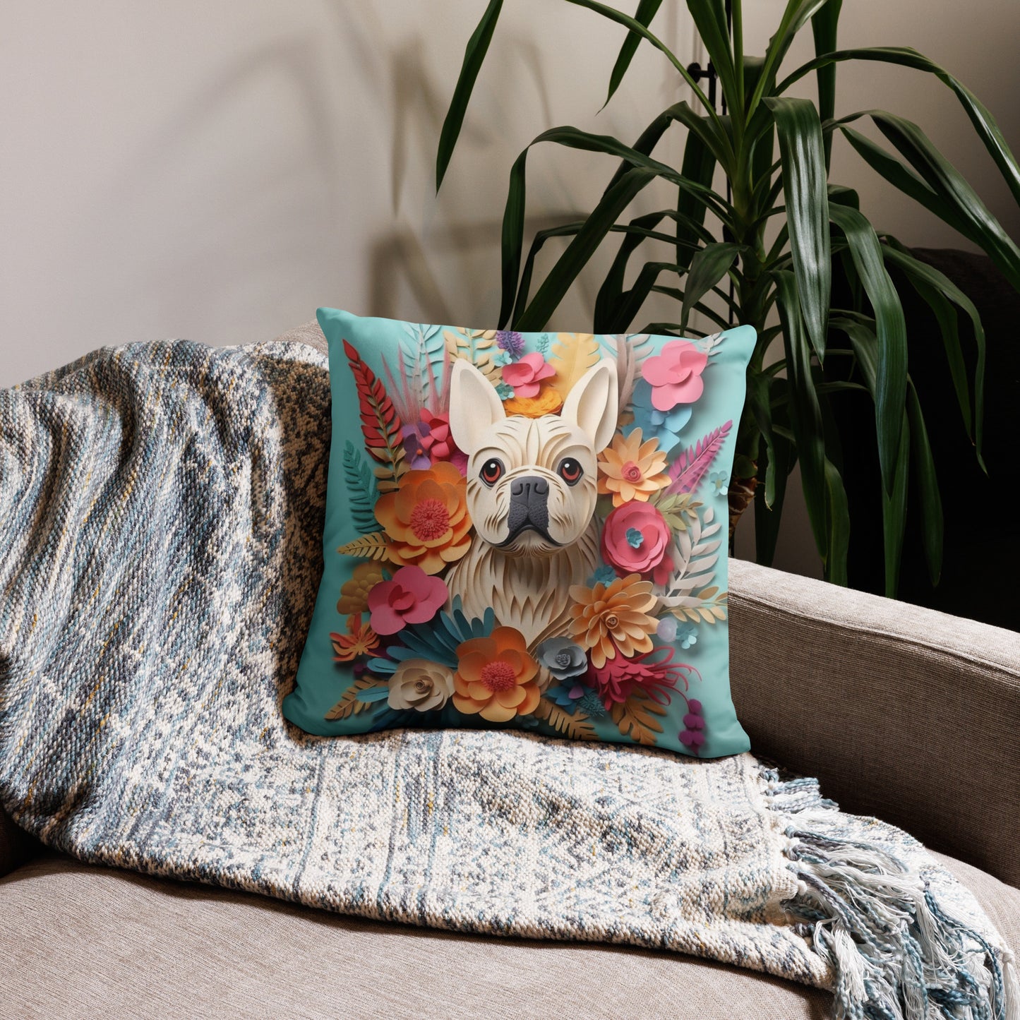 Boston Terrier Lovers Throw Pillow