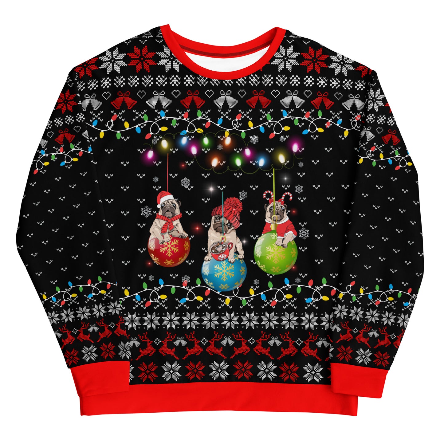 Pug Christmas Decoration Ugly Christmas Sweatshirt