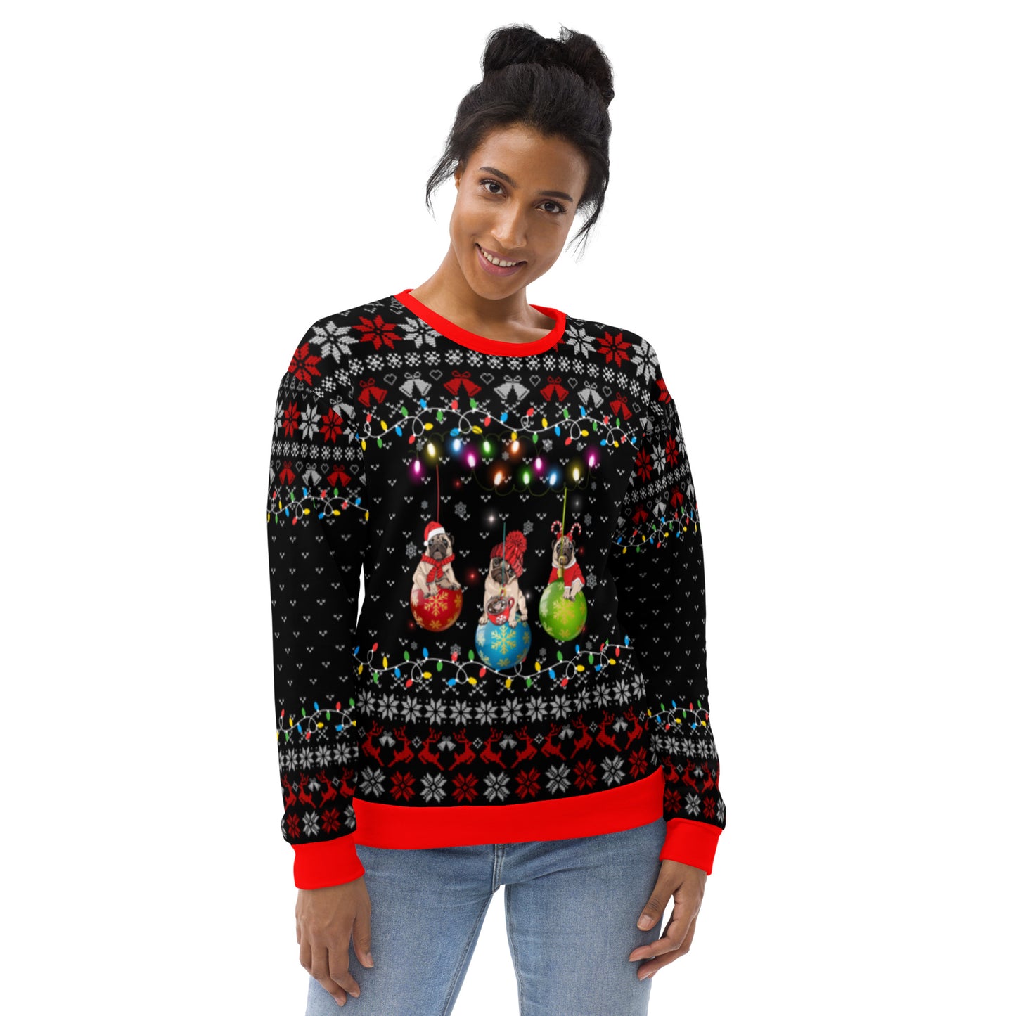 Pug Christmas Decoration Ugly Christmas Sweatshirt