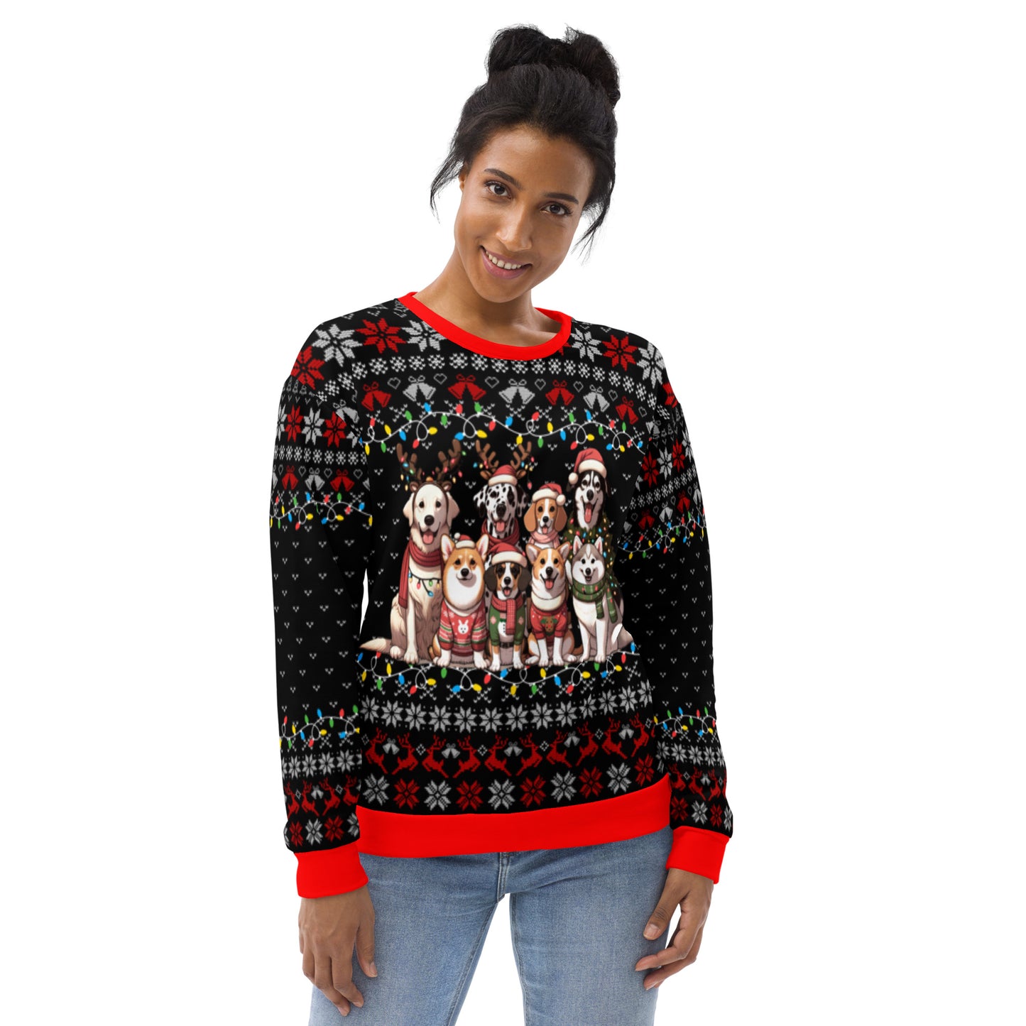 Christmas Dogs Ugly Christmas Sweatshirt