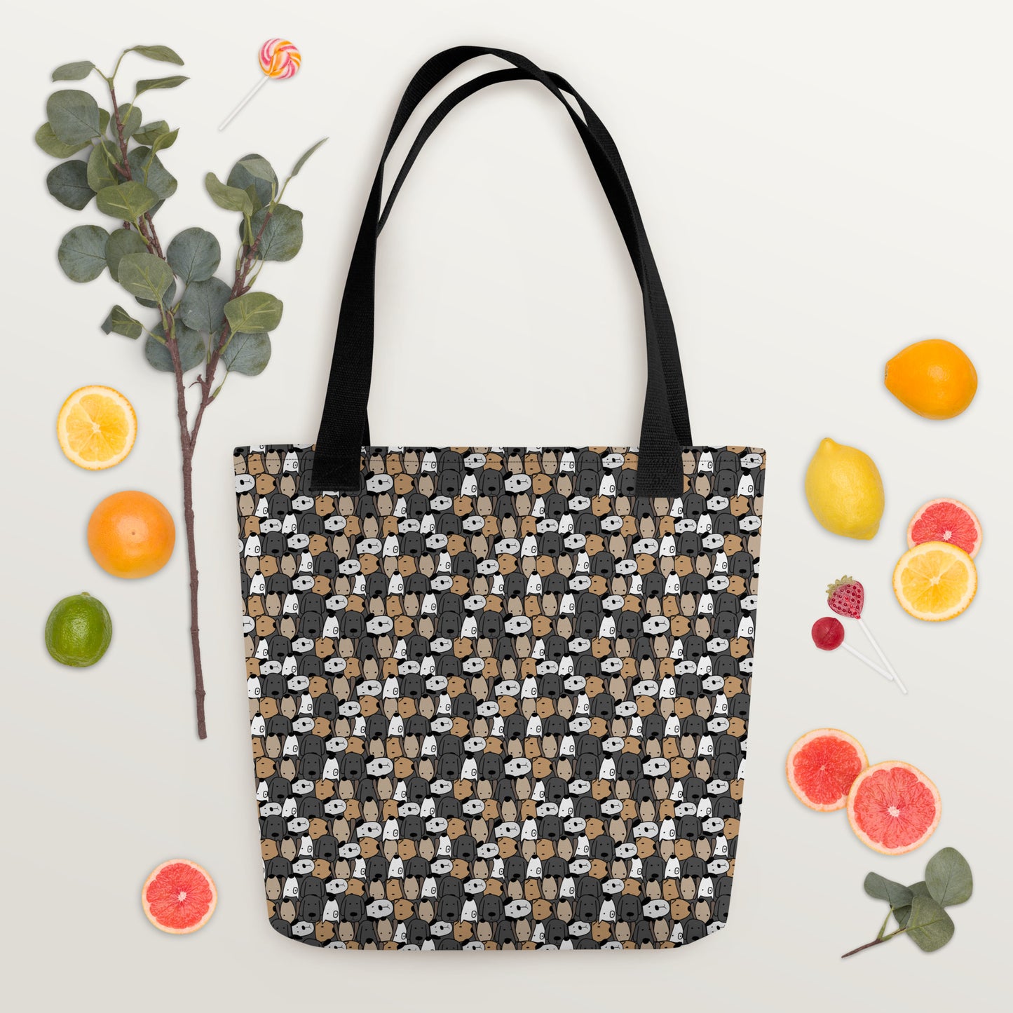 Cute Dog Faces - Dog Mom Tote bag