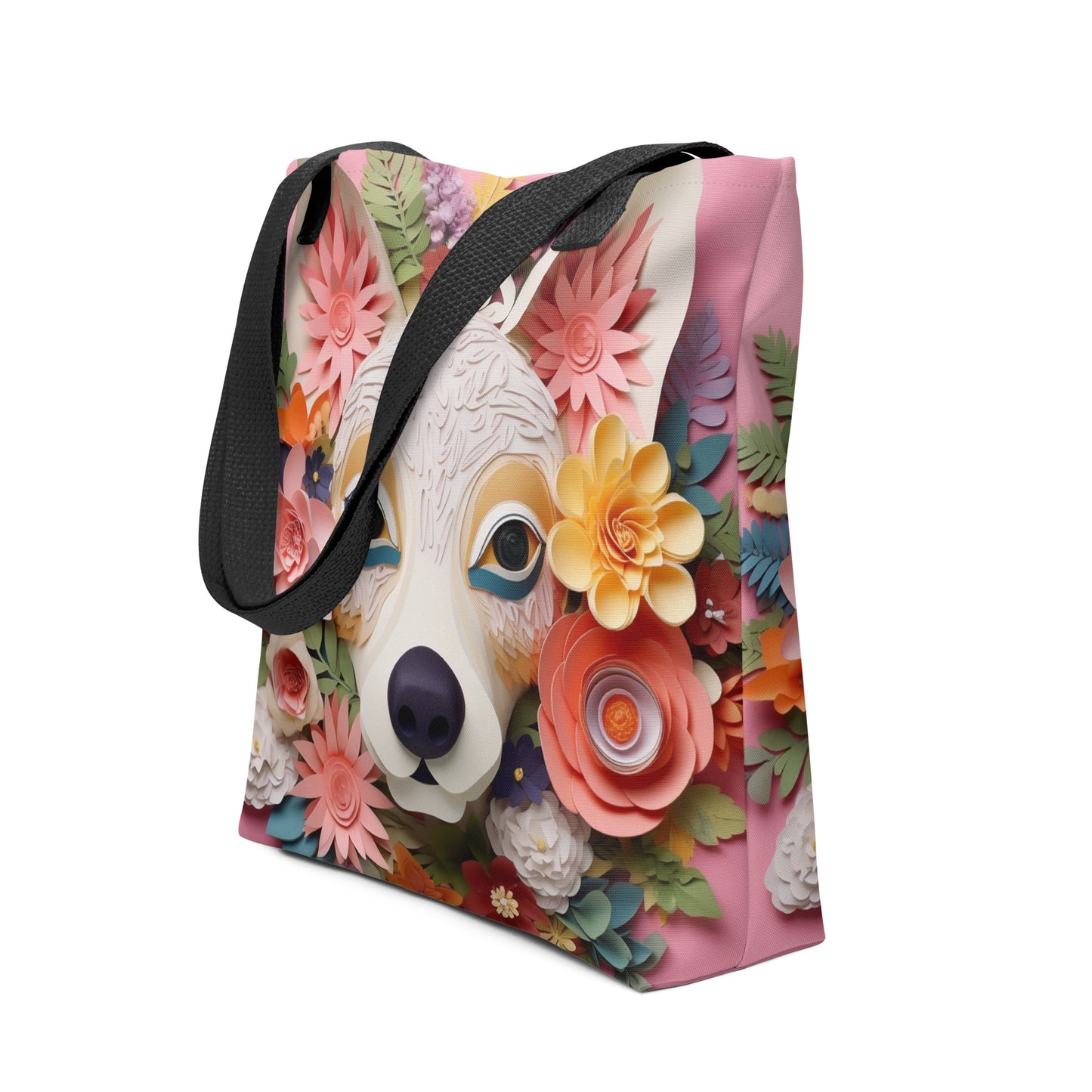 Chihuahua Floral Tote bag for Dog Moms