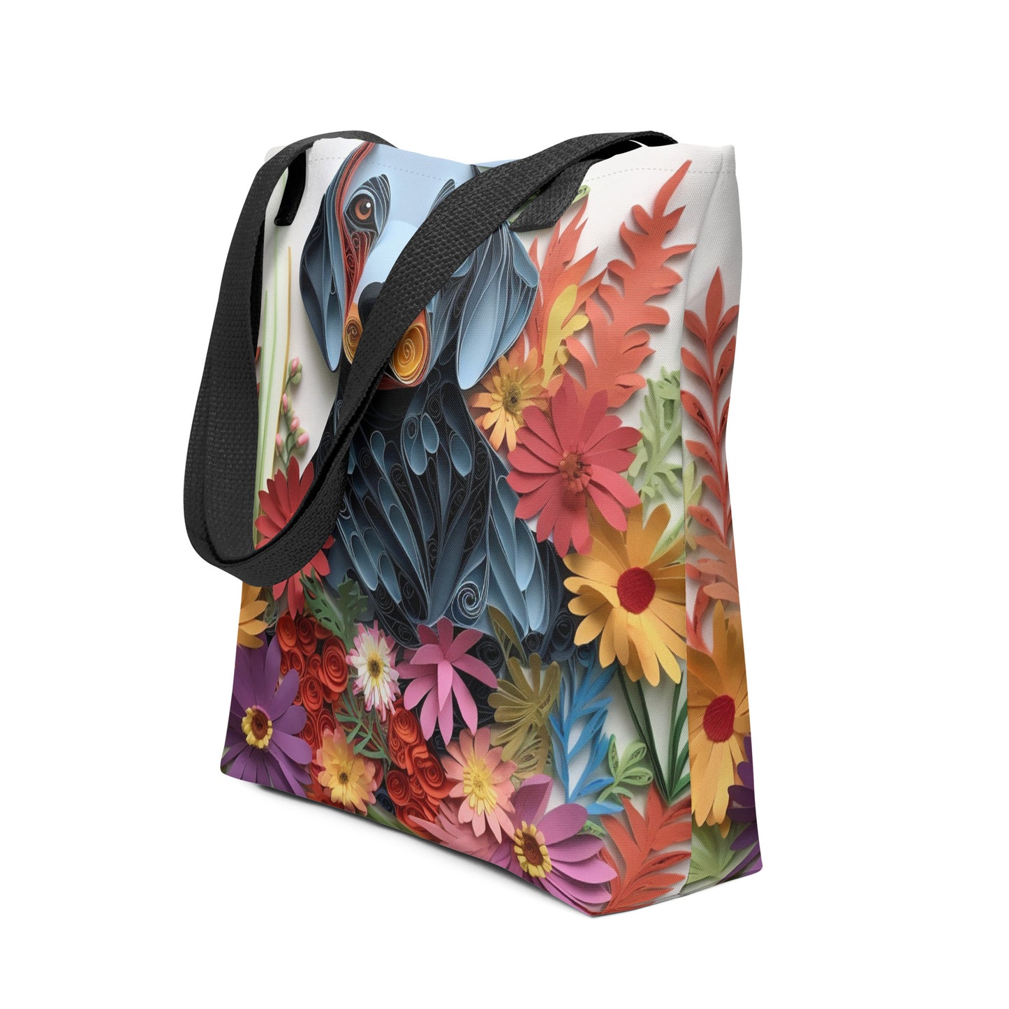 Dachshund Floral Tote bag for Dog Mom