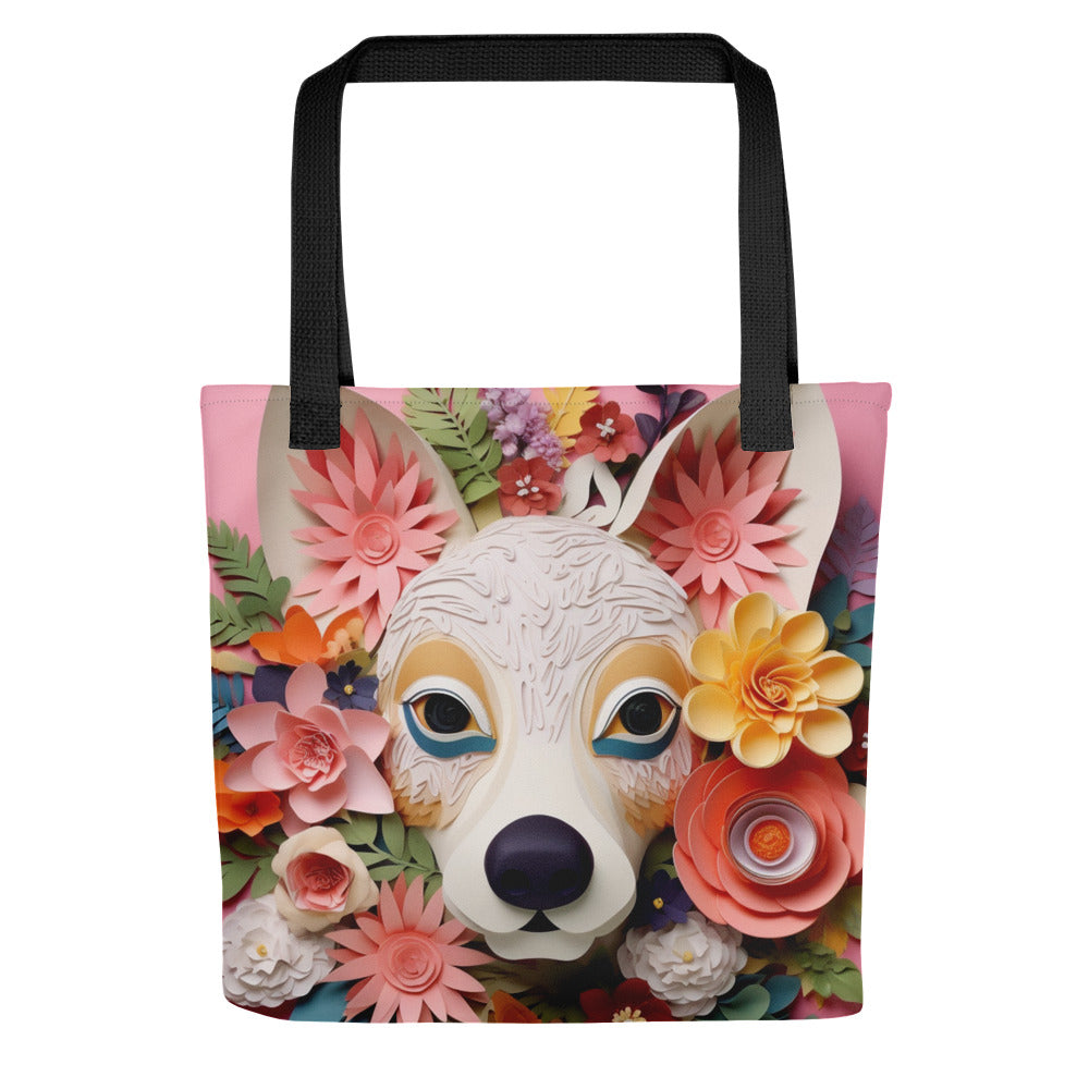 Chihuahua Floral Tote bag for Dog Moms