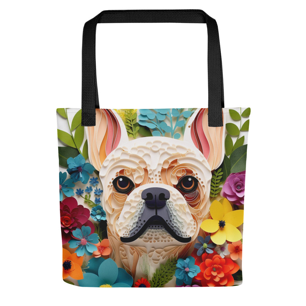 French Bulldog Floral Tote bag for Dog Mom