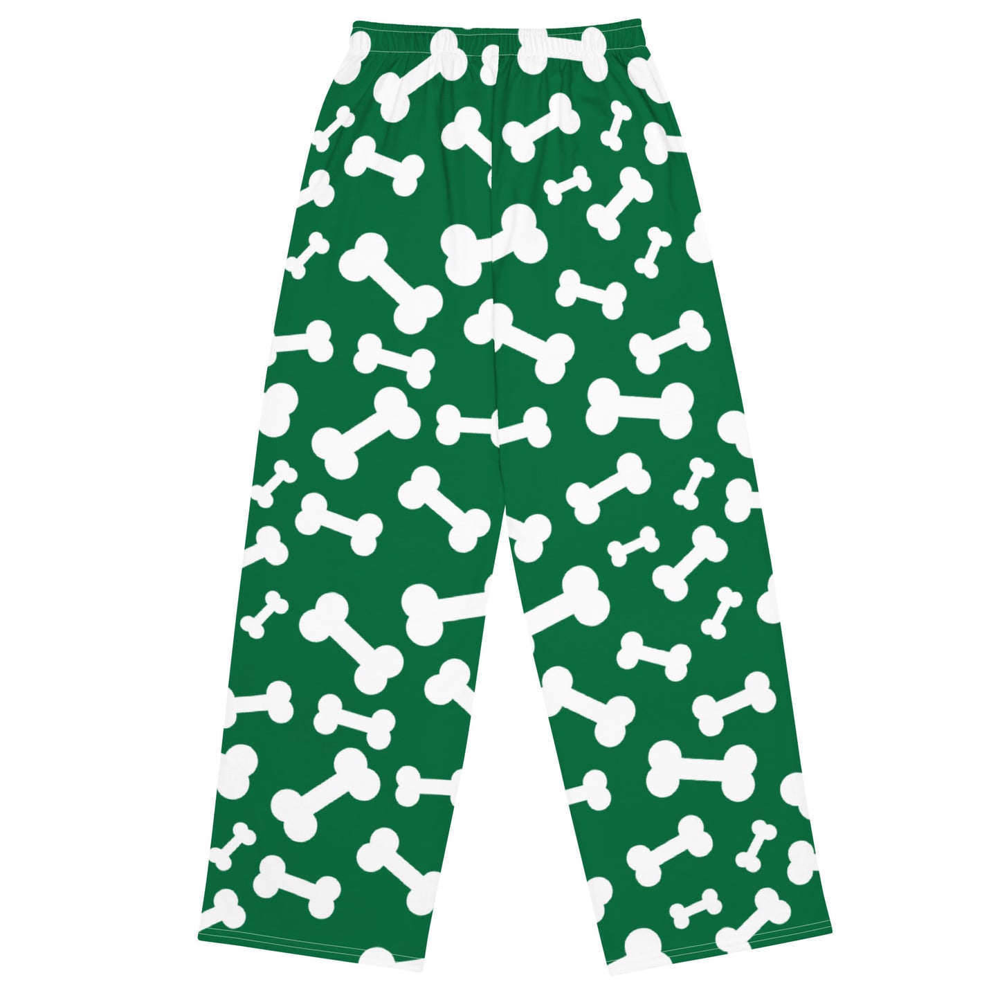 Dog Bone Print Super Soft Wide-leg Pajama/Sweats Bottoms