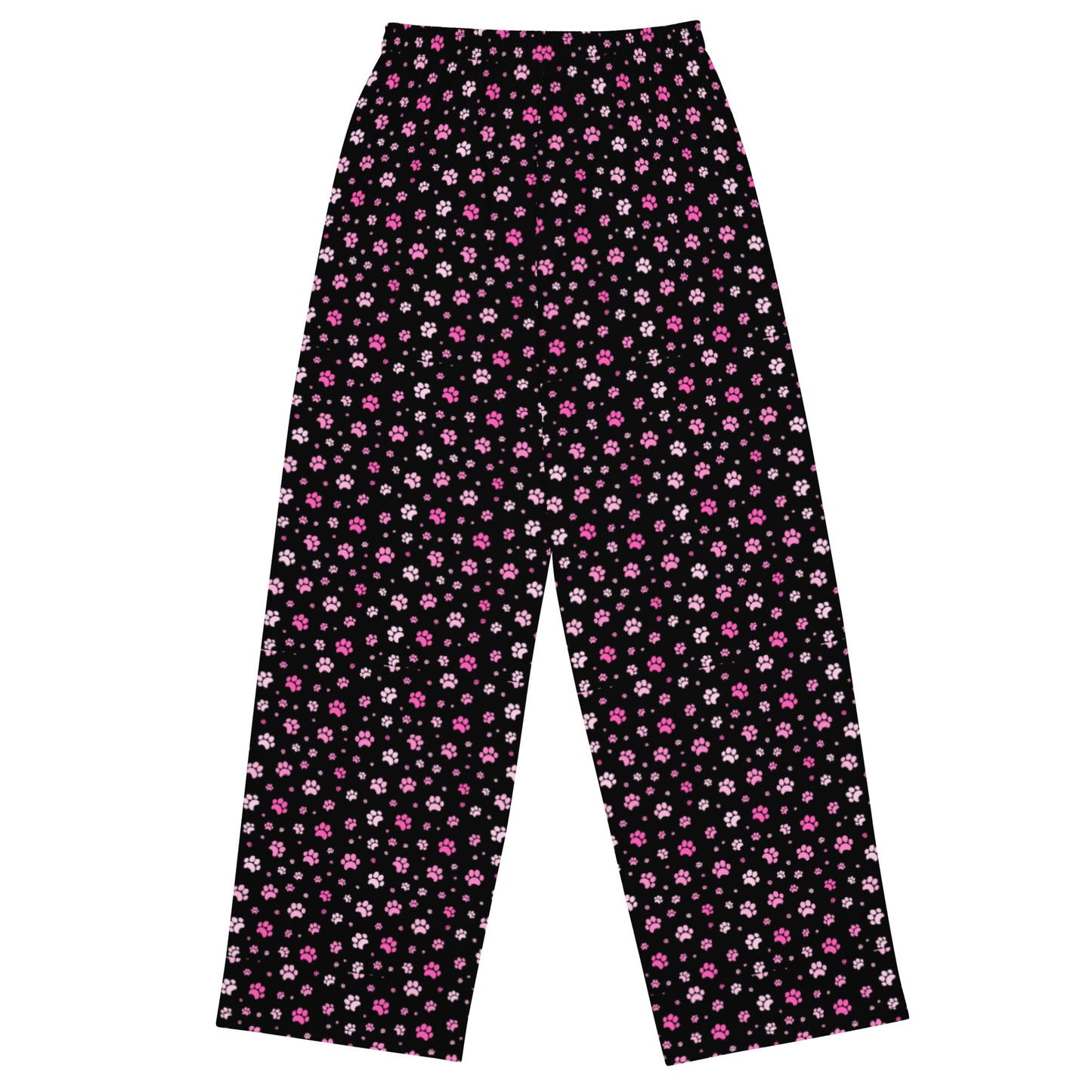 Pink Paws Super Soft Wide-leg Pajama/Sweats Bottoms