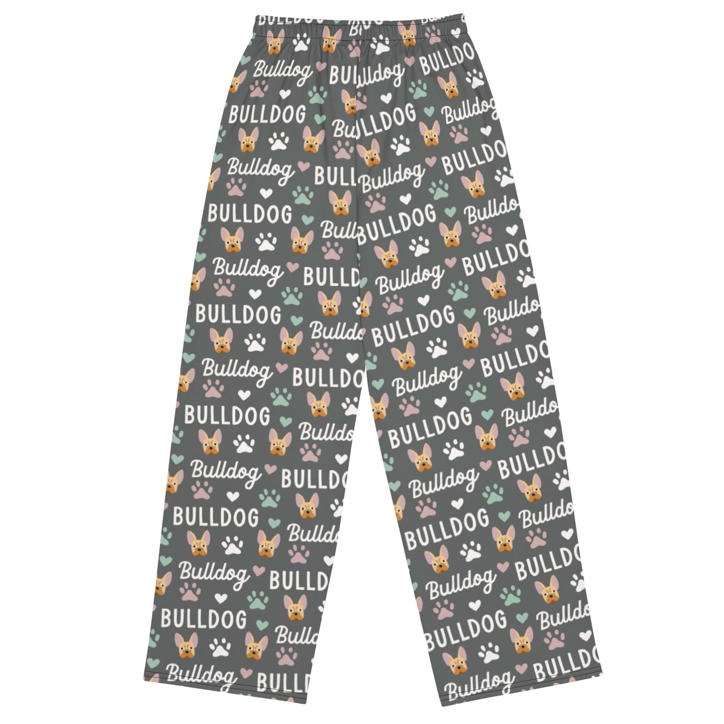 Bulldog Lovers Super Soft Wide-leg Pajama/Sweats Bottoms