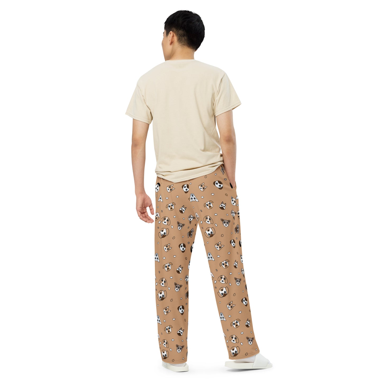 Puppies Everywhere Wide Leg Pants for Dog Lovers