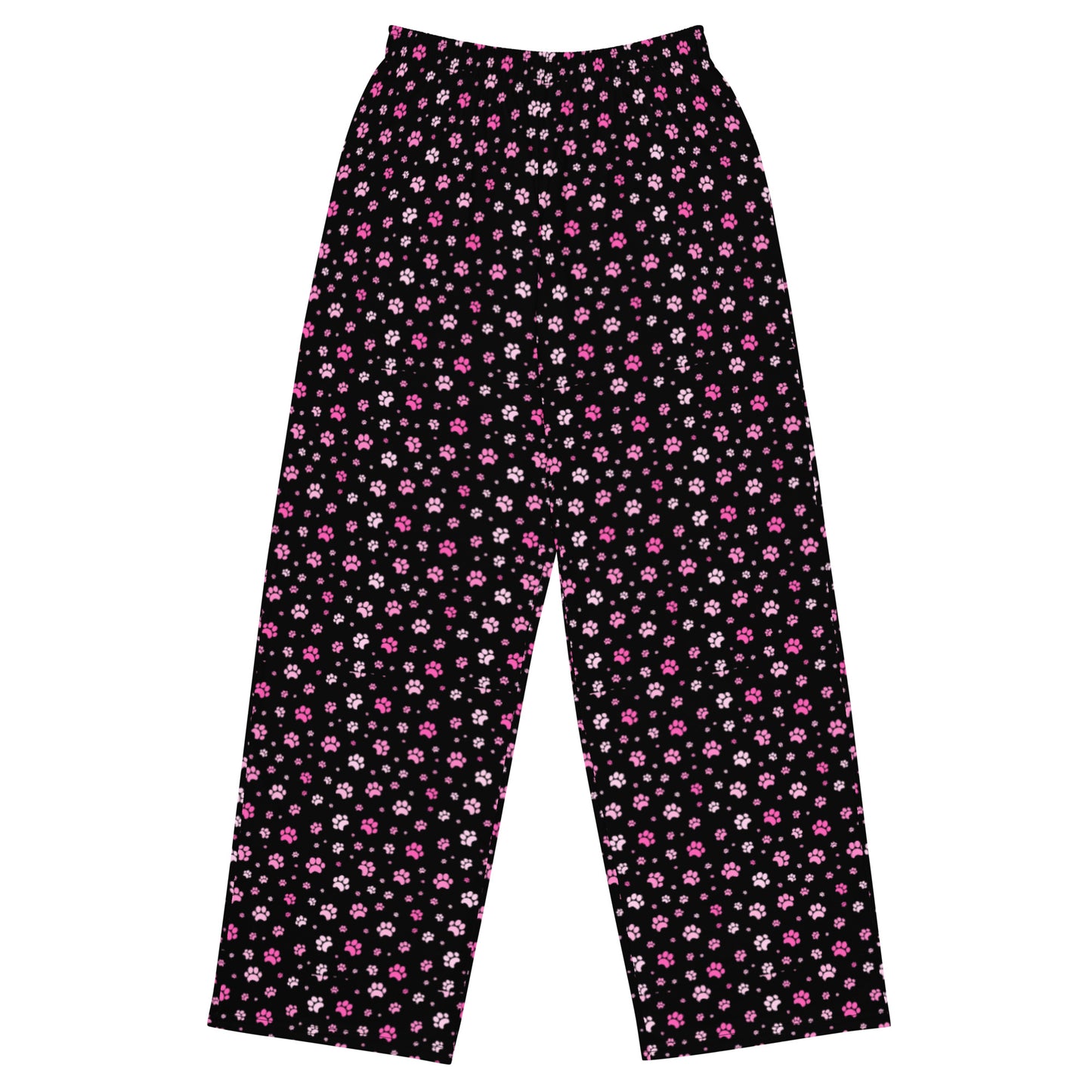 Pink Paws Super Soft Wide-leg Pajama/Sweats Bottoms