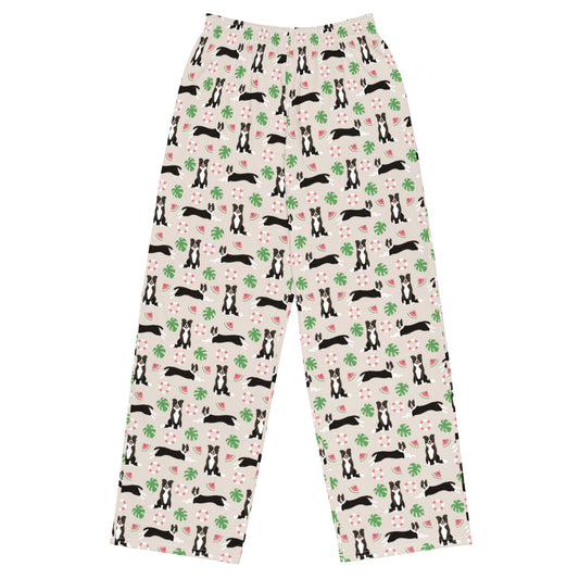 Dog Lovers Super Soft Wide-leg Pajama/Sweats Bottoms
