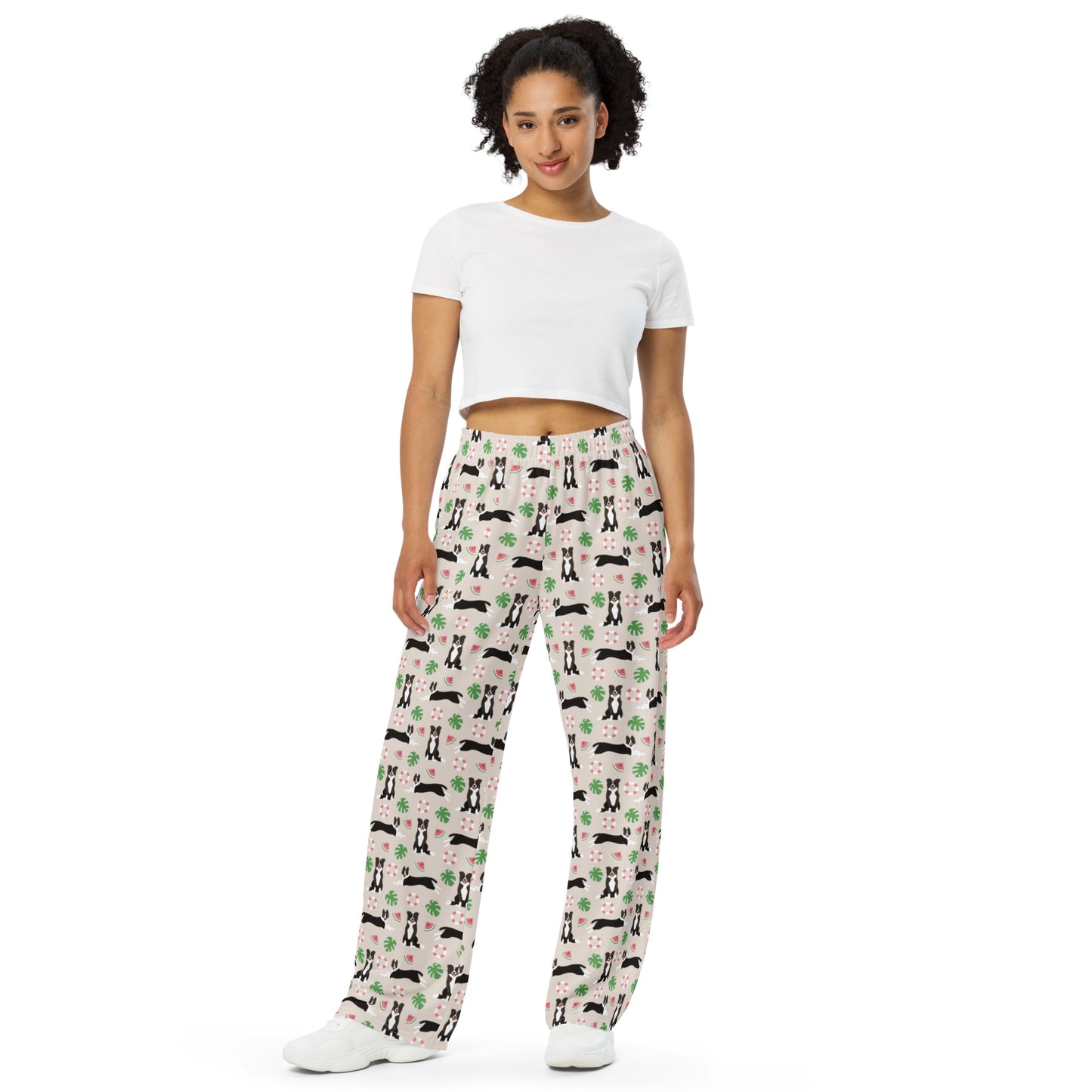 Dog Lovers Super Soft Wide-leg Pajama/Sweats Bottoms