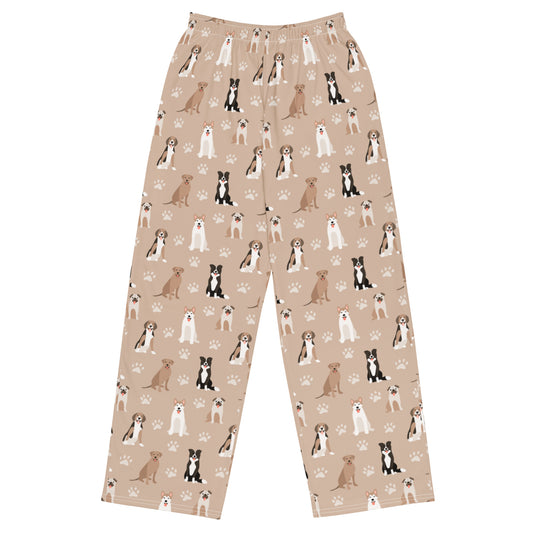 Dog Lovers Super Soft Wide-leg Pajama/Sweats Bottoms