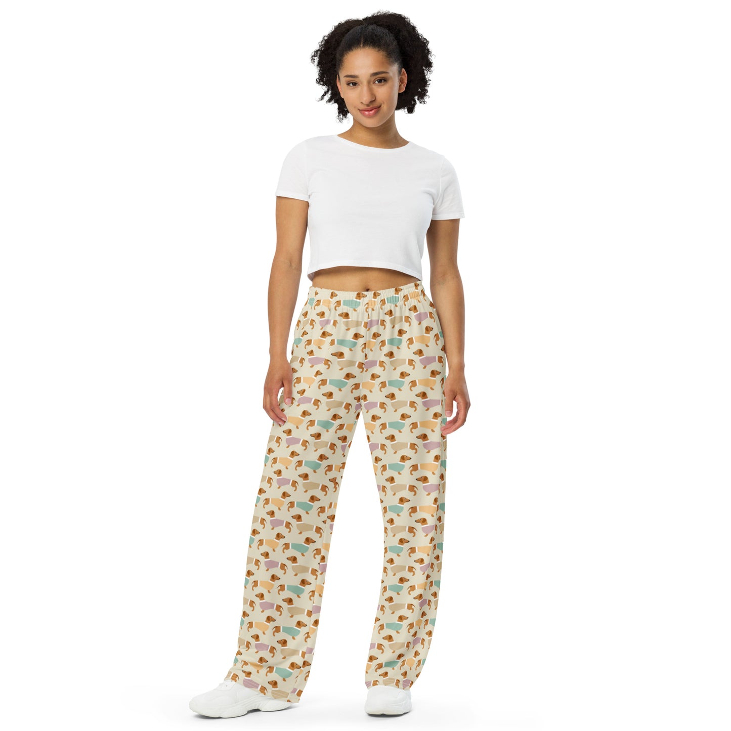 Dachshund Dog Lovers Super Soft Wide-leg Pajama/Sweats Bottoms