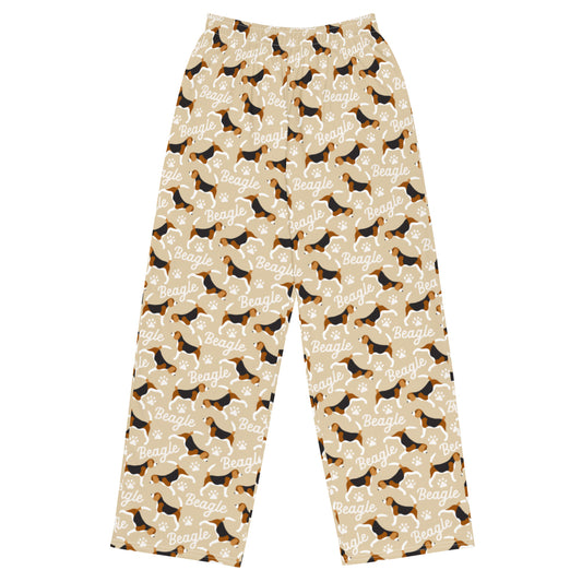 Beagle Dog Lovers Super Soft Wide-leg Pajama/Sweats Bottoms