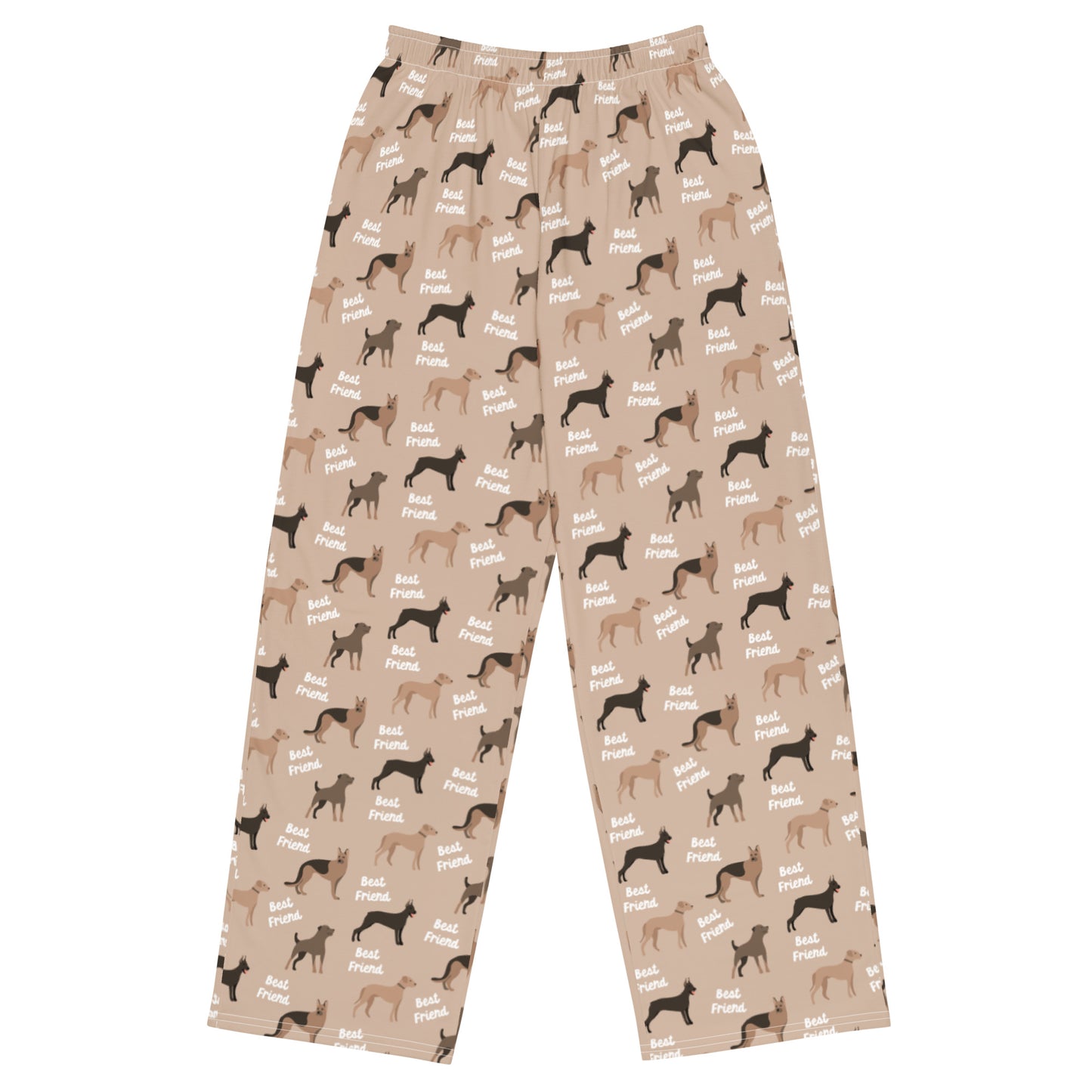 Dogs are Best Friends Super Soft Wide-leg Pajama/Sweats Bottoms
