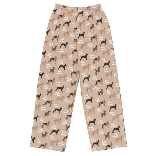 Dogs are Best Friends Super Soft Wide-leg Pajama/Sweats Bottoms