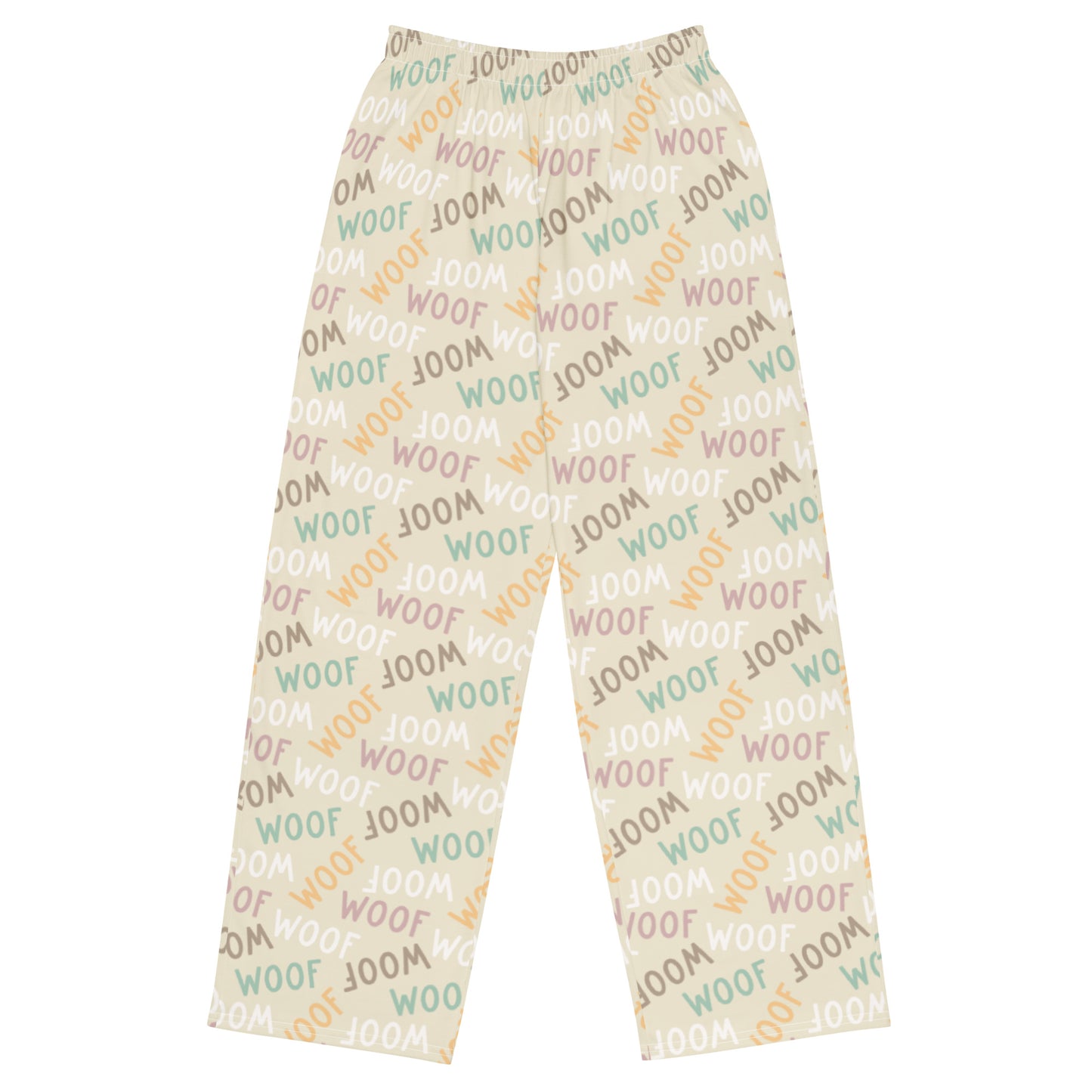 Woof Woof Dog Lovers Super Soft Wide-leg Pajama/Sweats Bottoms