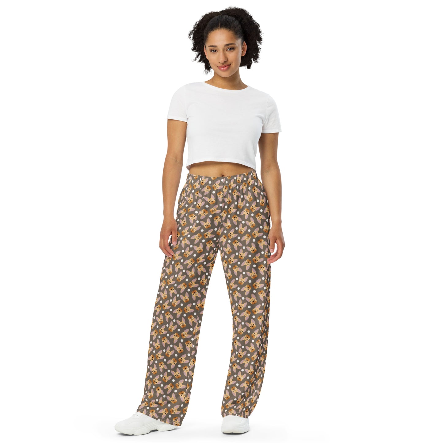 French Bulldog Lovers Super Soft Wide-leg Pajama/Sweats Bottoms