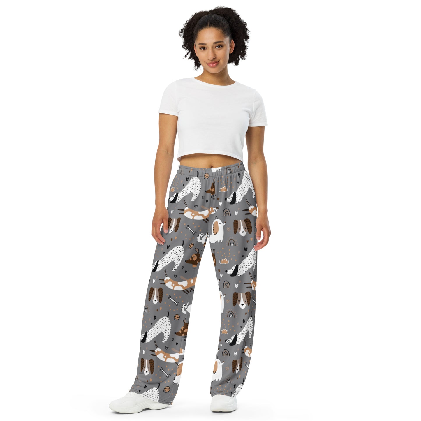 Playful Puppies wide-leg pants for Dog Lovers