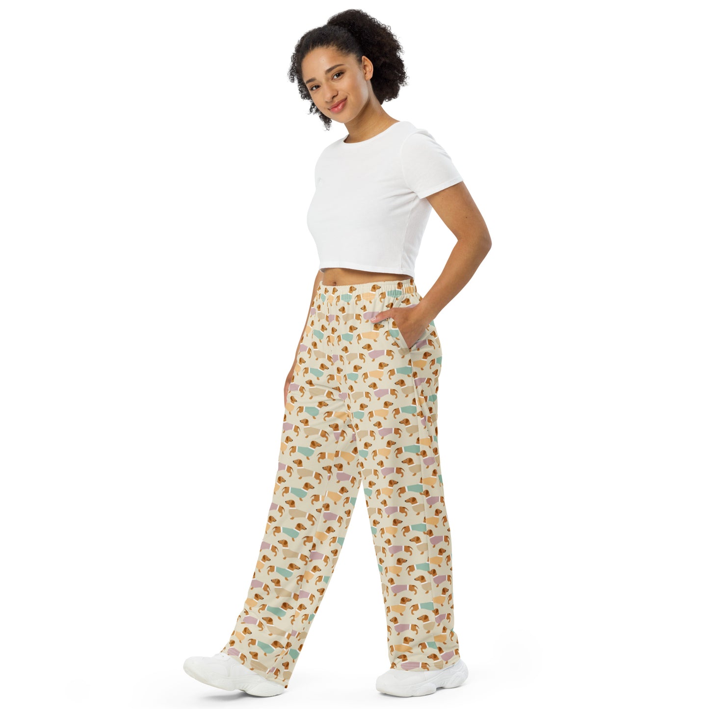 Dachshund Dog Lovers Super Soft Wide-leg Pajama/Sweats Bottoms