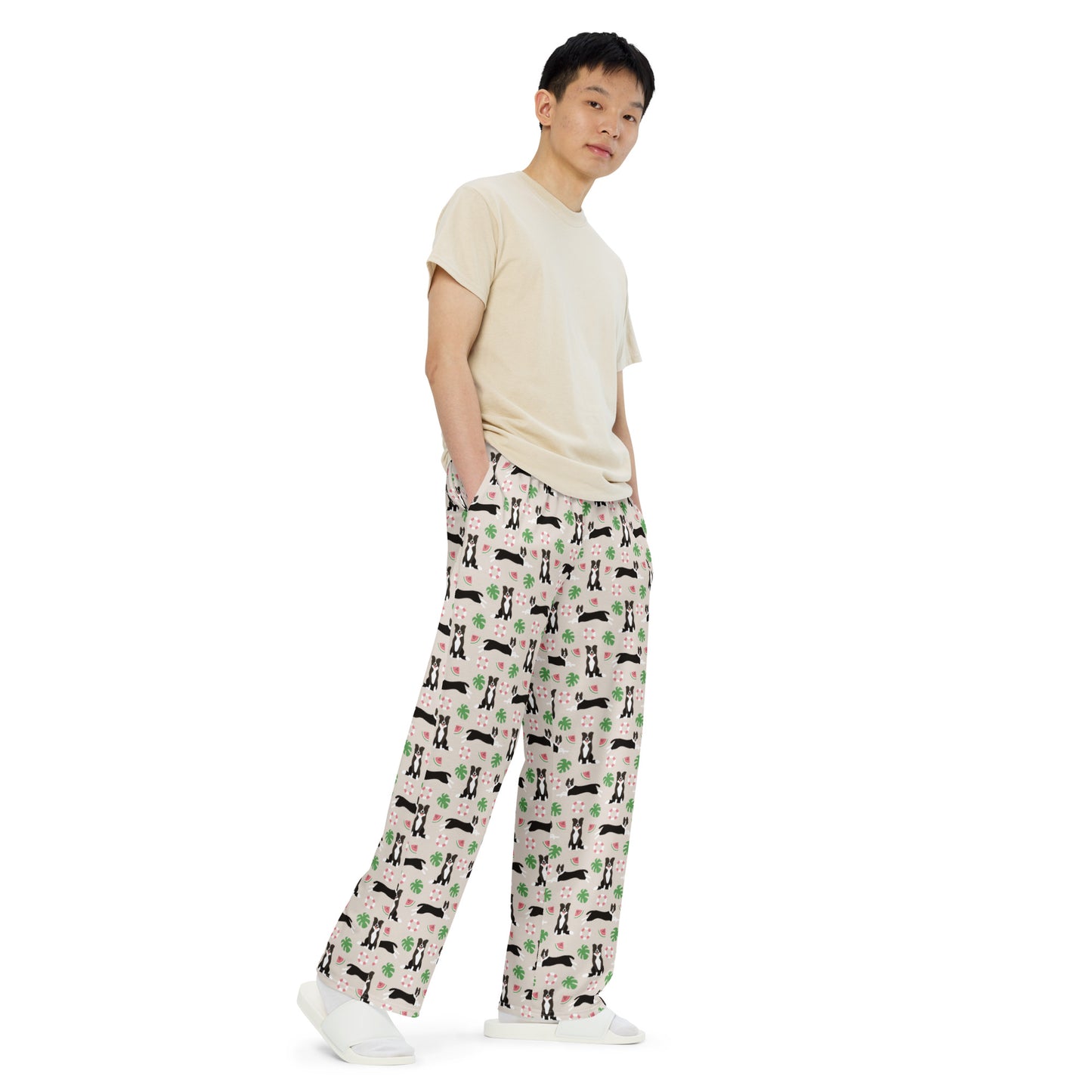 Dog Lovers Super Soft Wide-leg Pajama/Sweats Bottoms