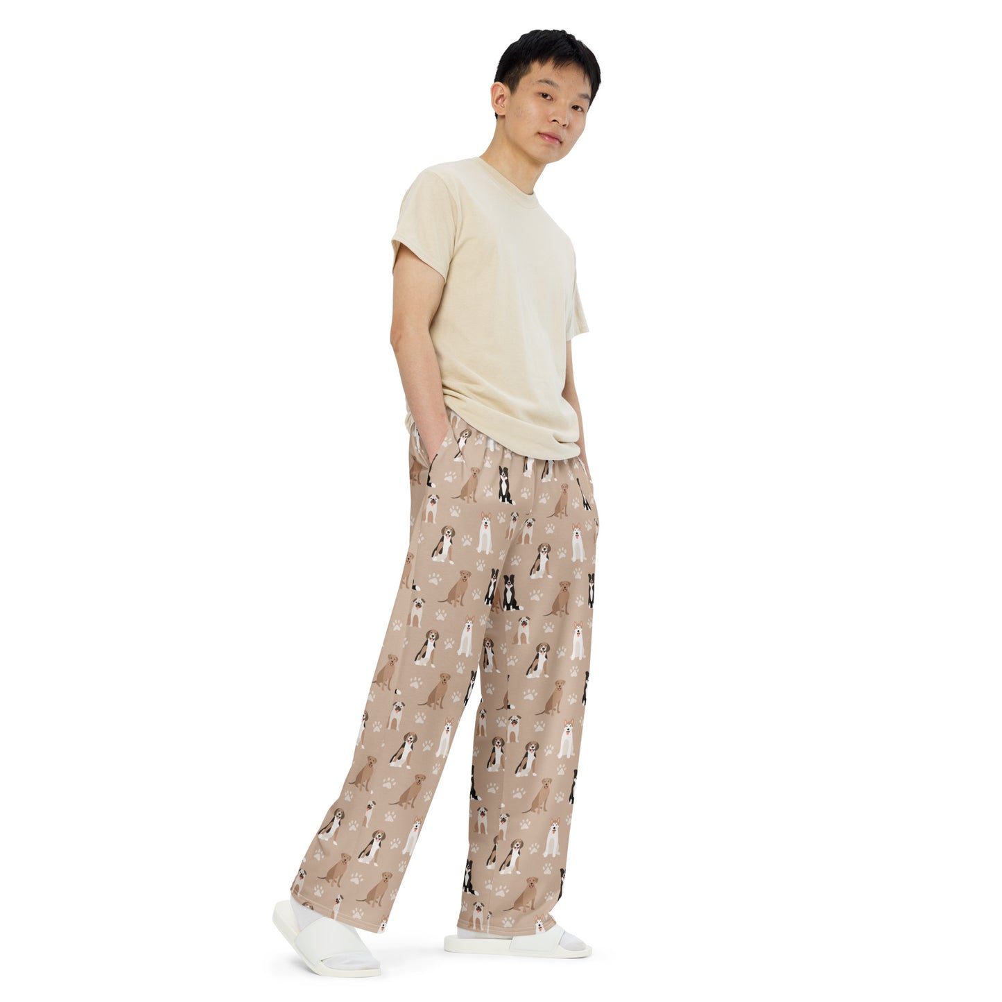 Dog Lovers Super Soft Wide-leg Pajama/Sweats Bottoms