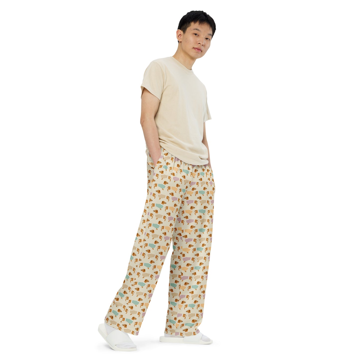 Dachshund Dog Lovers Super Soft Wide-leg Pajama/Sweats Bottoms