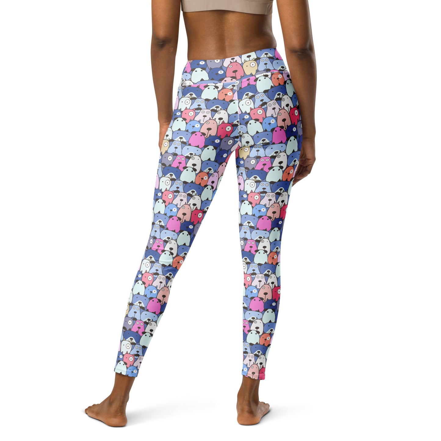 Shades of Blue Dog Love Yoga Leggings