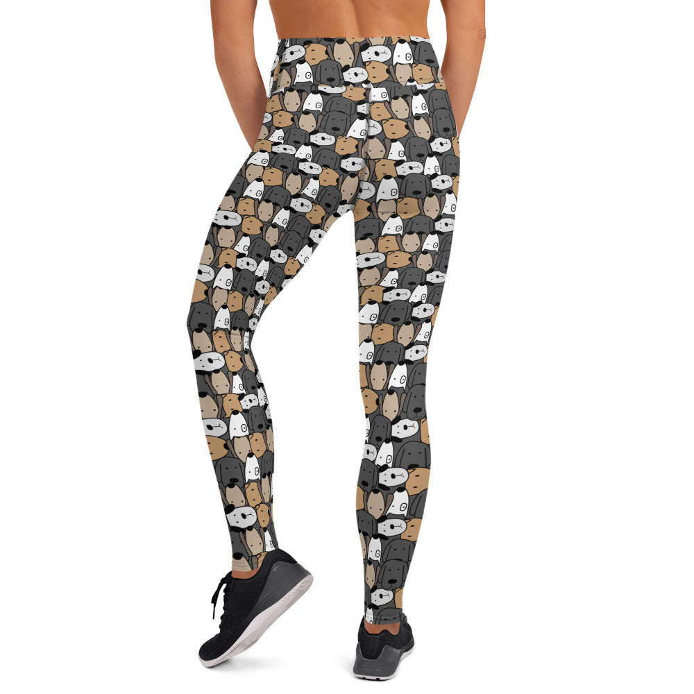 All Over Dogs Yoga Leggings