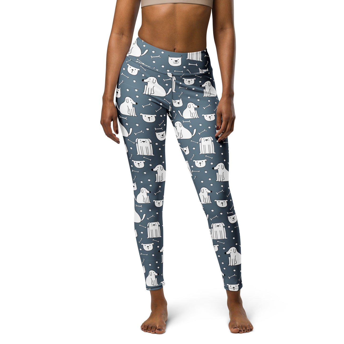 Blue Dog Doodles Yoga Leggings