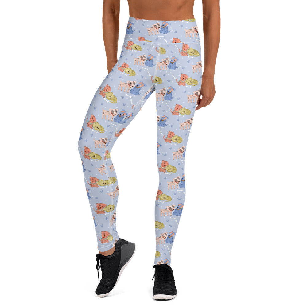 Cuddle Time Dog Lovers Yoga Leggings