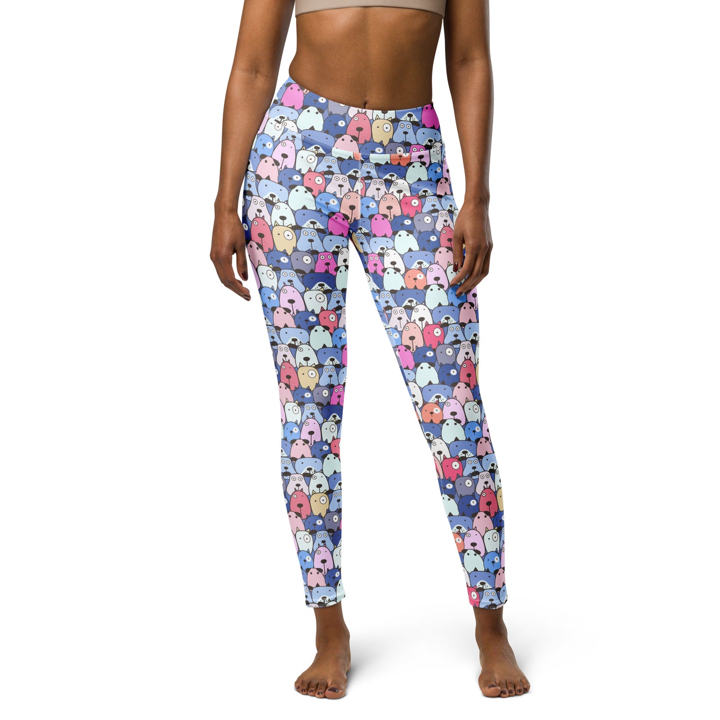 Shades of Blue Dog Love Yoga Leggings