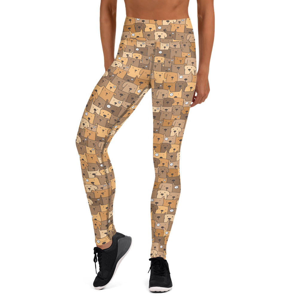 Winking Dogs Yoga Leggings