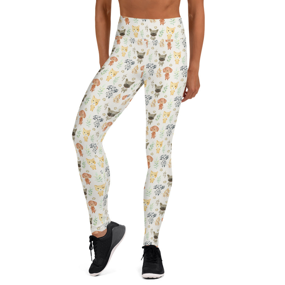 Dogs & Nature Yoga Leggings