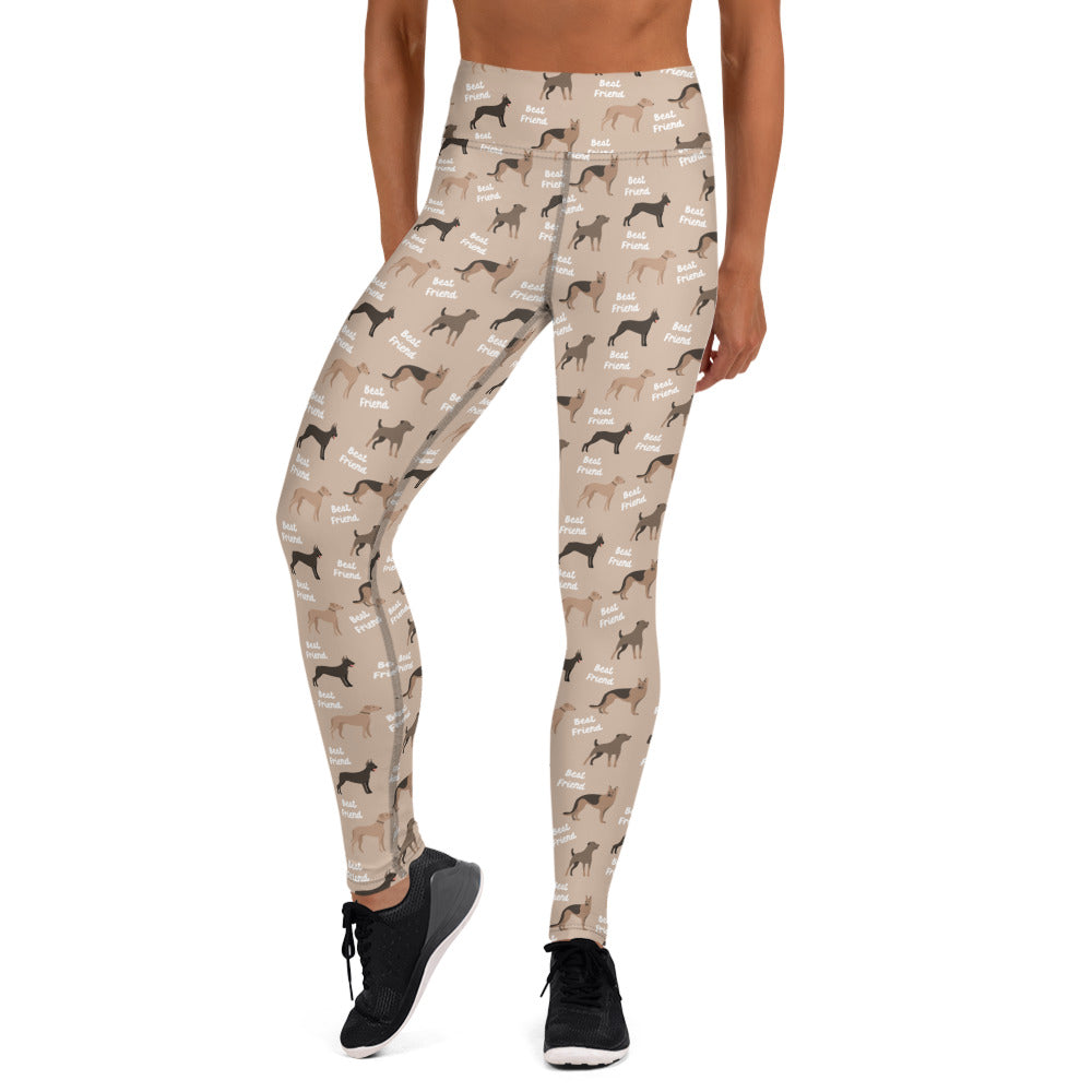 Dogs are Best Friends Yoga Leggings