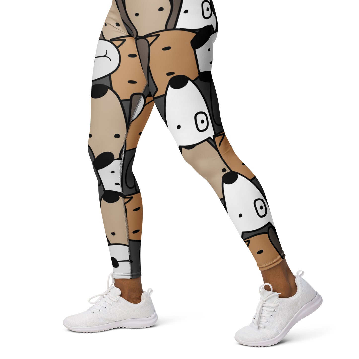 Cute Dog Faces Yoga Leggings