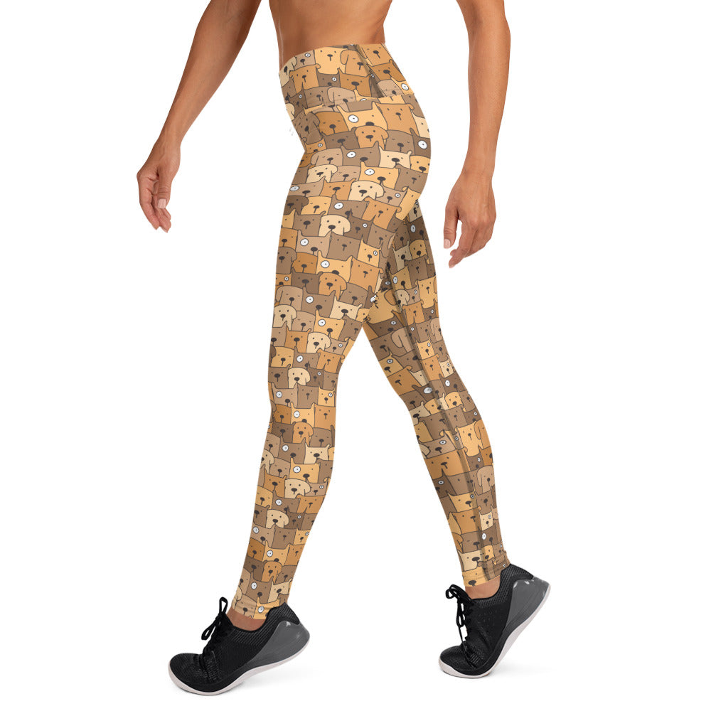 Winking Dogs Yoga Leggings