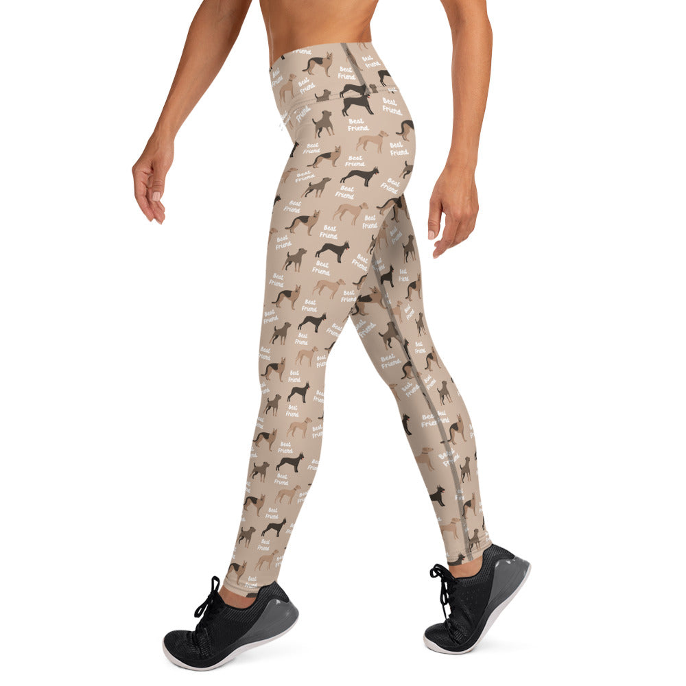 Dogs are Best Friends Yoga Leggings