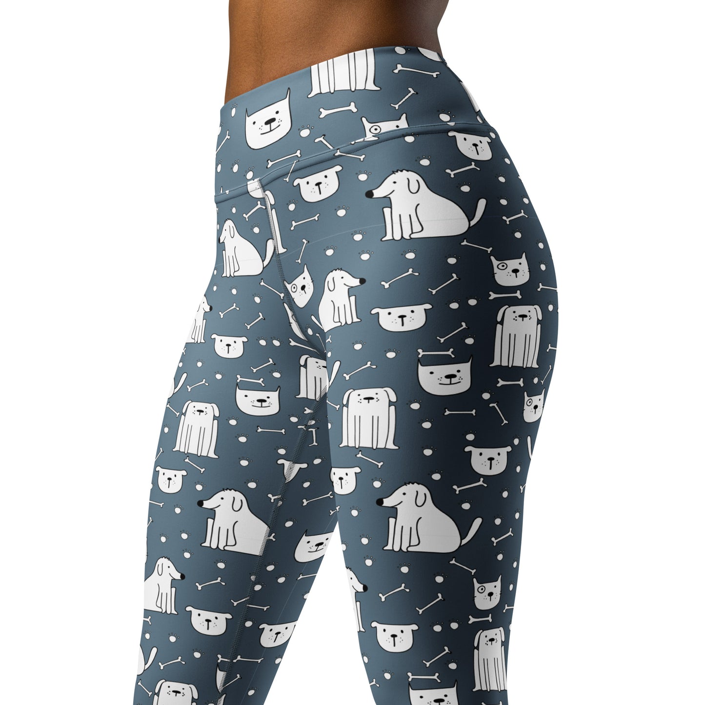 Blue Dog Doodles Yoga Leggings