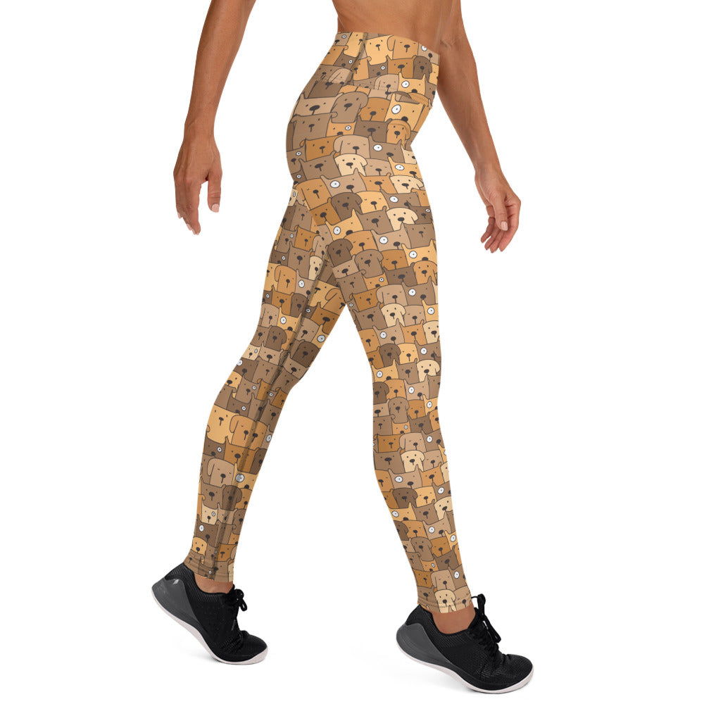 Winking Dogs Yoga Leggings
