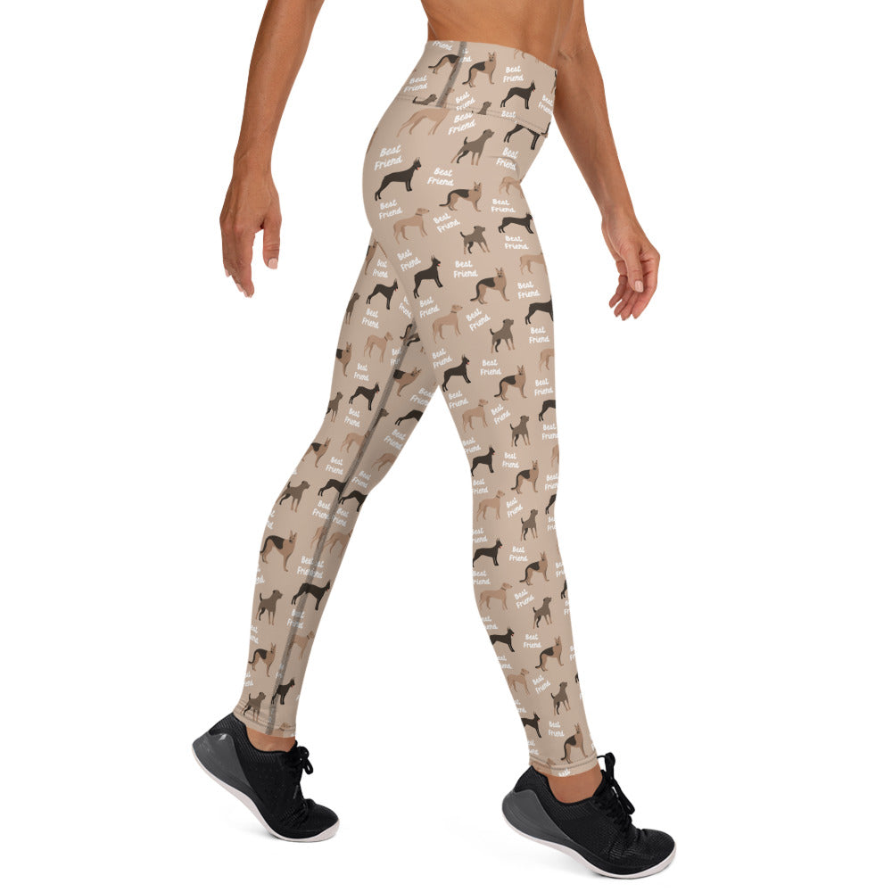 Dogs are Best Friends Yoga Leggings