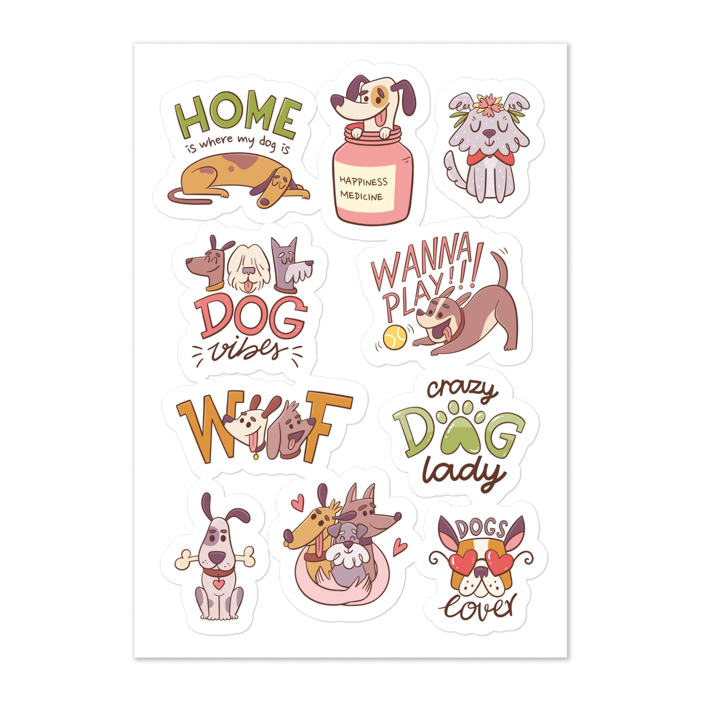 Dog Quote Sticker sheet #2
