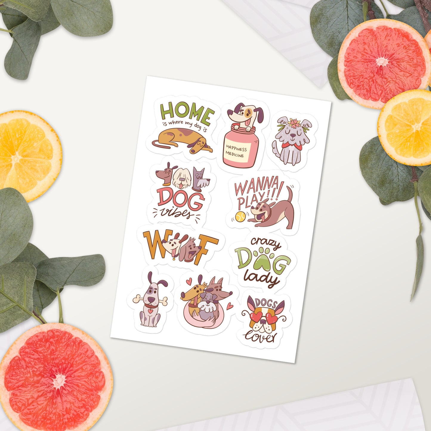 Dog Quote Sticker sheet #2