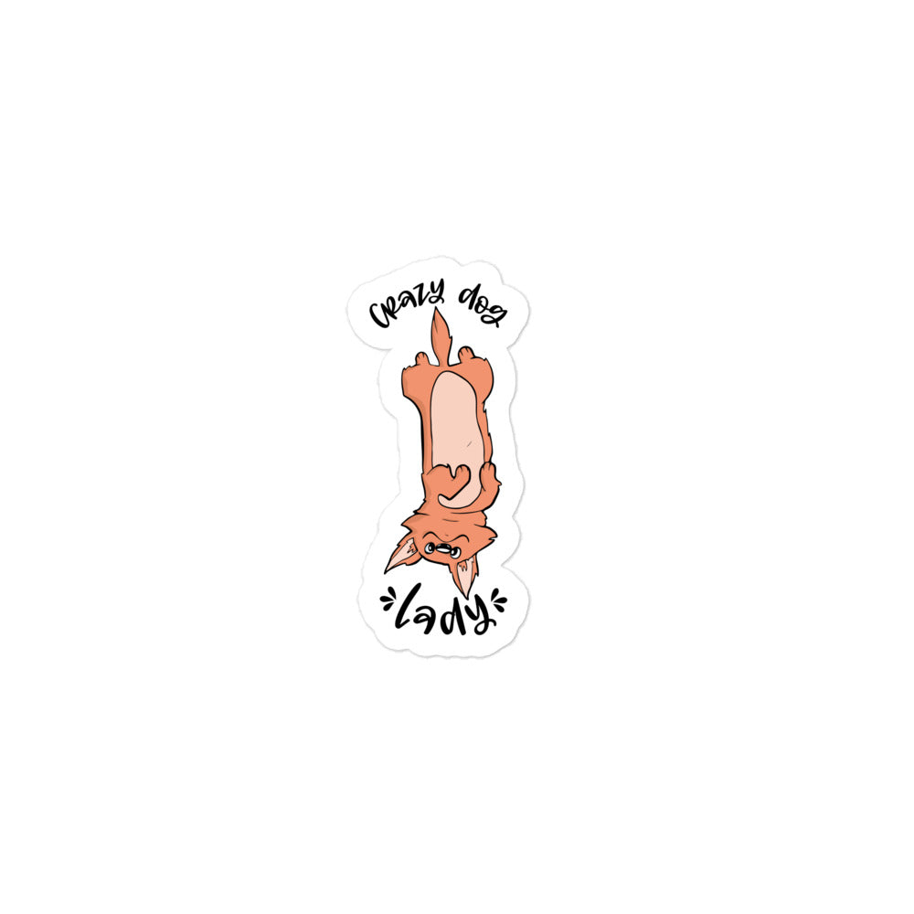 Crazy Dog Lady Bubble-free stickers